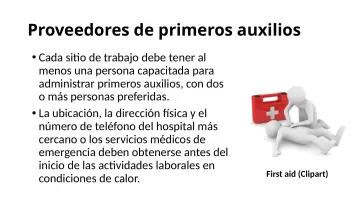 Slide 91: Proveedores de primeros auxilios