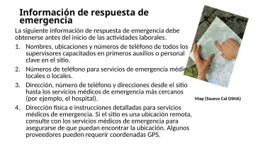 Slide 92: Información de respuesta de emergencia