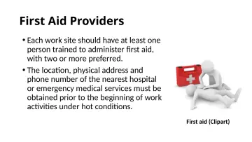 Slide 92: First Aid Providers
