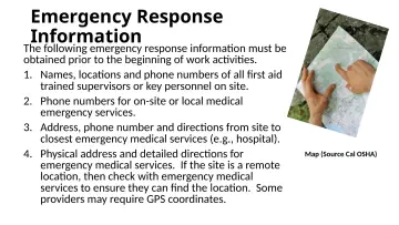 Slide 93: Emergency Response Information