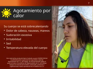 Slide 7: Agotamiento por calor