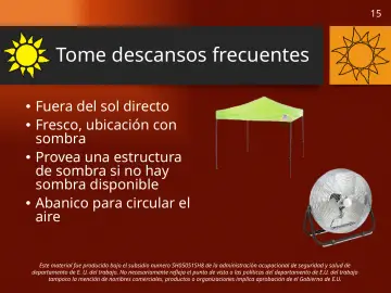 Slide 15: Tome descansos frecuentes