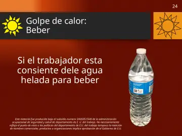 Slide 24: Golpe de calor: