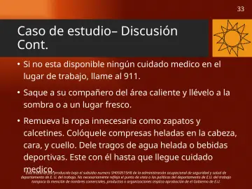 Slide 33: Caso de estudio– Discusión Cont.
