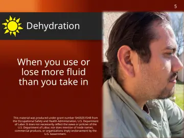 Slide 5: Dehydration