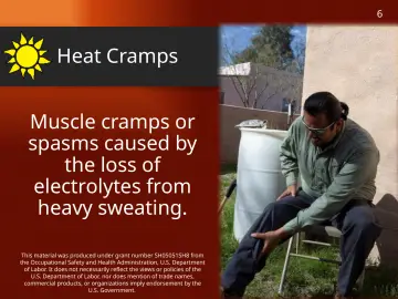 Slide 6: Heat Cramps