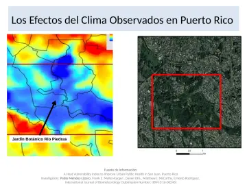 Slide 9: Los Efectos del Clima Observados en Puerto Rico