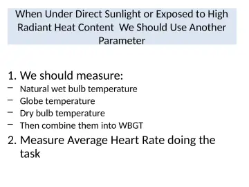 Slide 26: When Under Direct Sunlight or Exposed to High