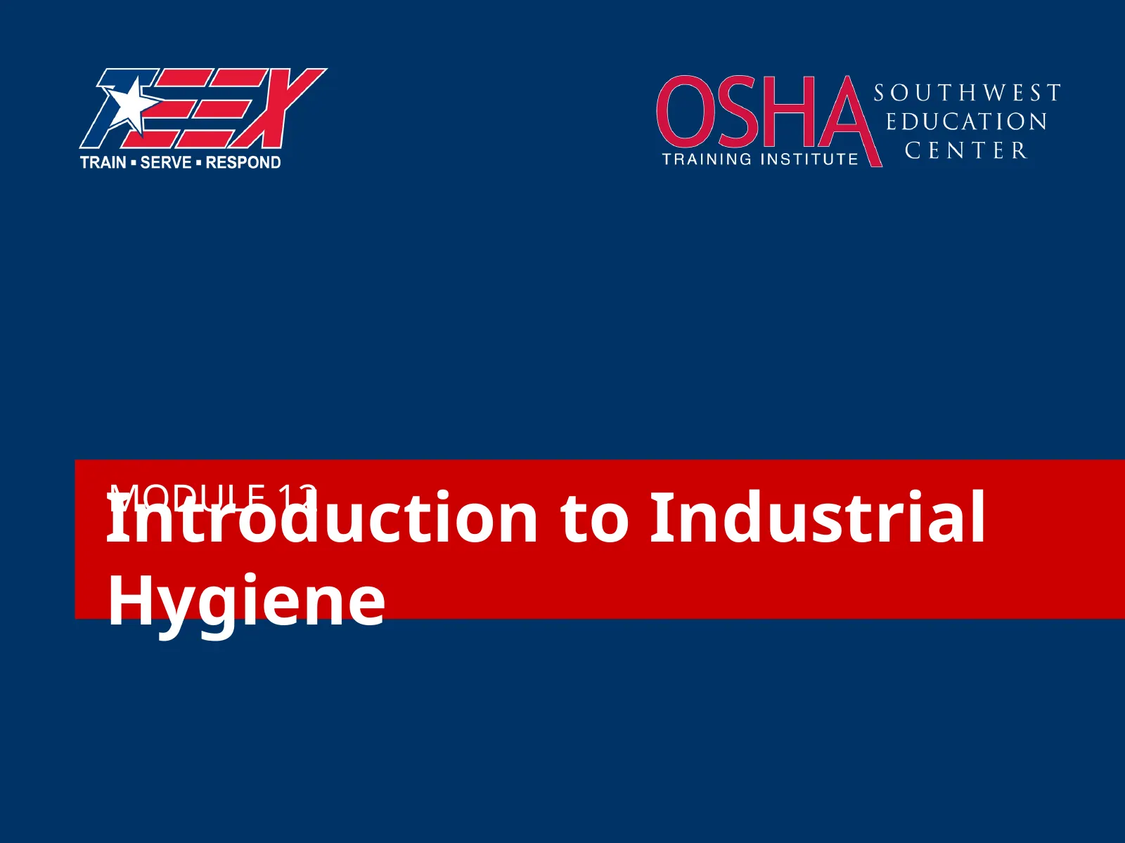 Introduction to Industrial Hygiene, slide 1: Introduction to Industrial Hygiene