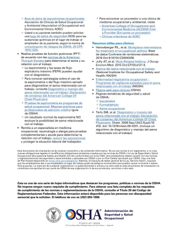 Page 3: ¶ Base de datos de exposiciones ocupacionales Asociación de Clínicas de Salud Ocupacional…