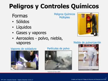Slide 6: Peligros y Controles Químicos