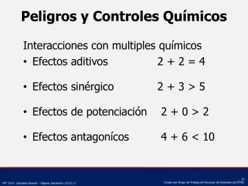Slide 19: Peligros y Controles Químicos