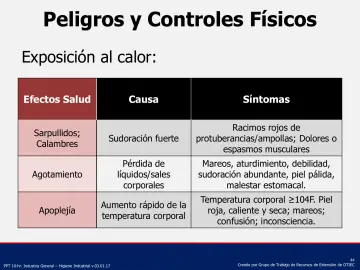 Slide 44: Peligros y Controles Físicos