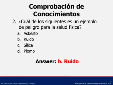 Slide 64: Comprobación de Conocimientos