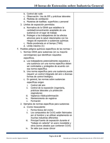 Page 6: b. Control del ruido