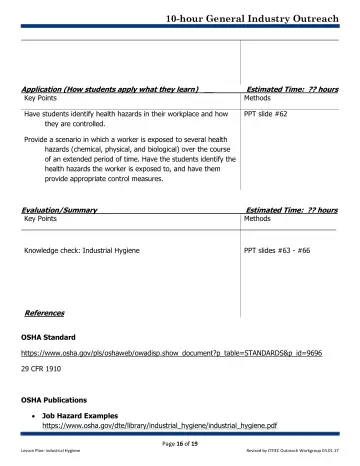 Page 16: Application (How students apply what they learn) __
