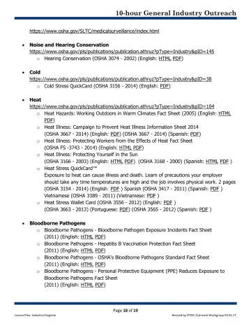 Page 18: https://www.osha.gov/SLTC/medicalsurveillance/index.html