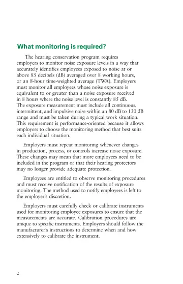 Page 8: What monitoring is required?