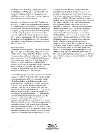 Page 6: Building Council (USGBC), among others, has demonstrated that IAQ issues can be readily…