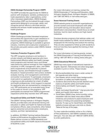 Page 14: OSHA Strategic Partnership Program (OSPP)
