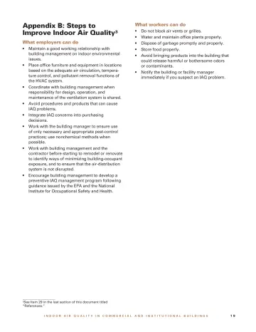 Page 21: Appendix B: Steps to Improve Indoor Air Quality 3