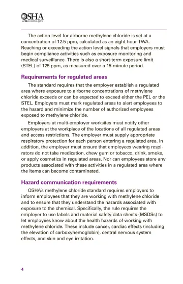 Page 6: Requirements for regulated areas