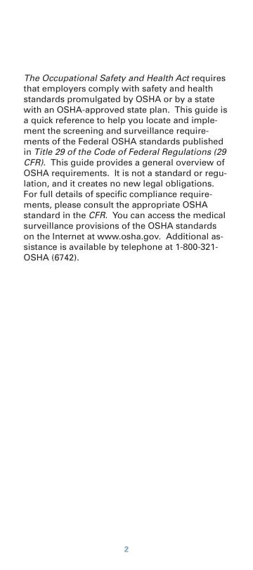 Page 4: The Occupational Safety and Health Act requires that employers comply with safety and…