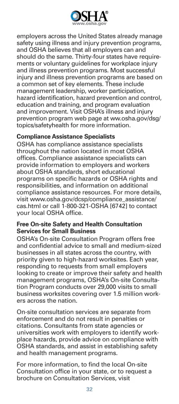 Page 34: employers across the United States already manage safety using illness and injury…