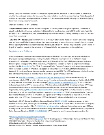 Page 2: rating” (PAR) and is used in conjunction with noise exposure levels measured in the…