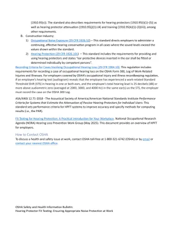 Page 6: (1910.95(c)). The standard also describes requirements for hearing protectors…