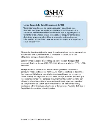 Page 2: Ley de Seguridad y Salud Ocupacional de 1970