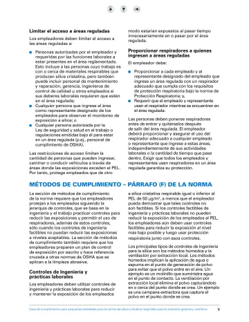 Page 14: Limitar el acceso a áreas reguladas