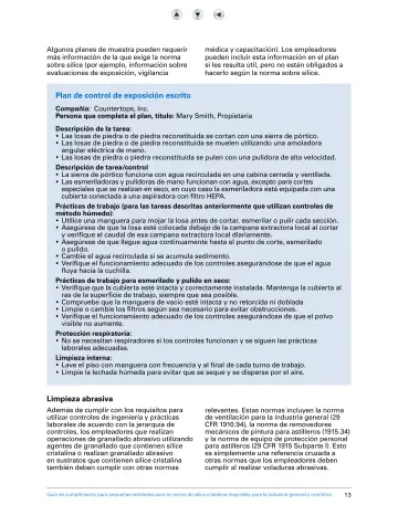Page 18: Algunos planes de muestra pueden requerir más información de la que exige la norma sobre…