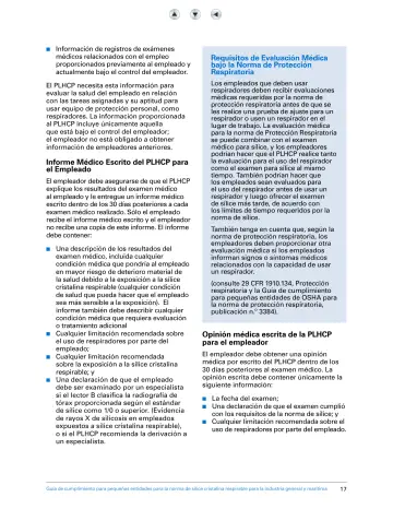 Page 22: Información de registros de exámenes médicos relacionados con el empleo proporcionados…