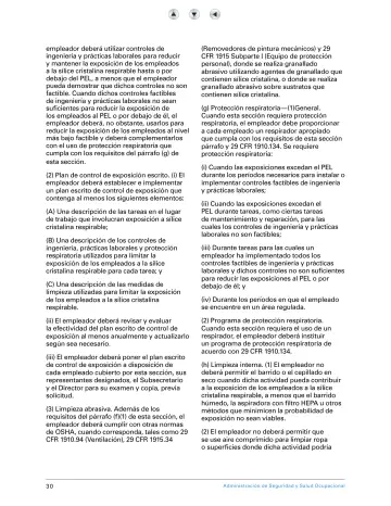 Page 35: empleador deberá utilizar controles de ingeniería y prácticas laborales para reducir y…