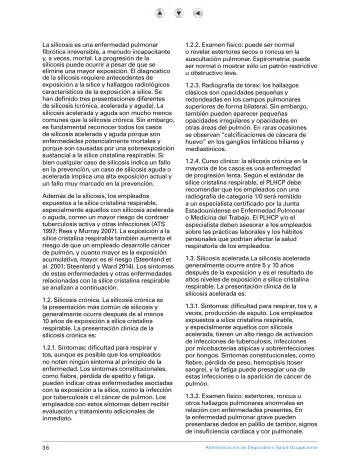 Page 41: La silicosis es una enfermedad pulmonar fibrótica irreversible, a menudo incapacitante y…