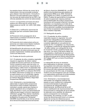 Page 45: los estados tienen oficinas de control de la tuberculosis a las que se puede contactar…