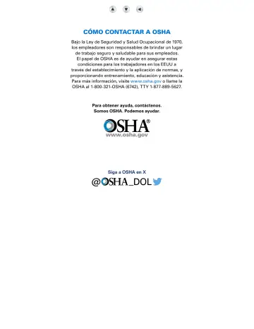 Page 60: CÓMO CONTACTAR A OSHA