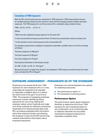 Page 9: Calculation of TWA Exposures
