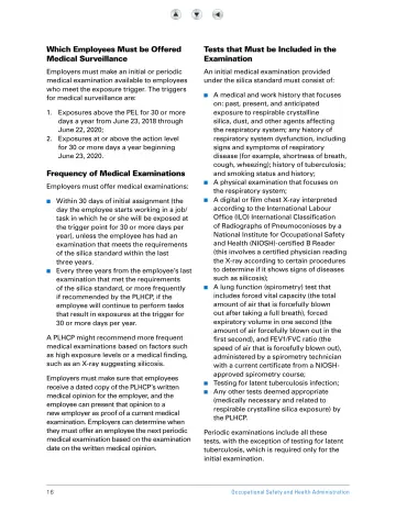 Page 21: Which Employees Must be Offered Medical Surveillance