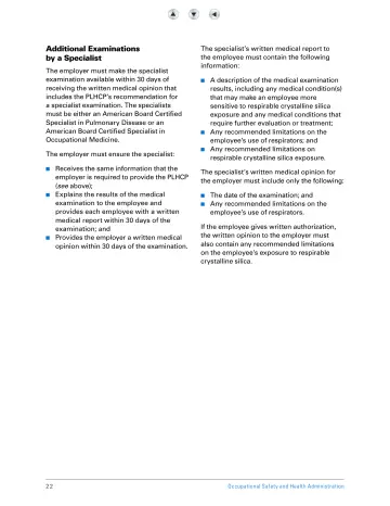 Page 27: Additional Examinations by a Specialist