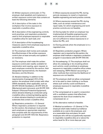 Page 35: (2) Written exposure control plan. (i) The employer shall establish and implement a…