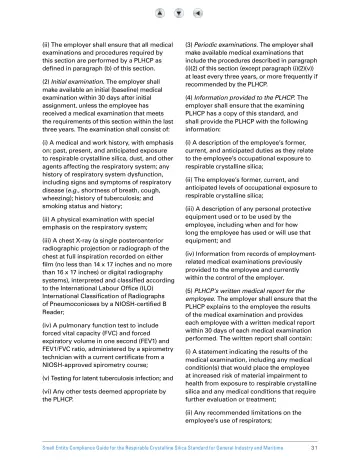 Page 36: (ii) The employer shall ensure that all medical examinations and procedures required by…