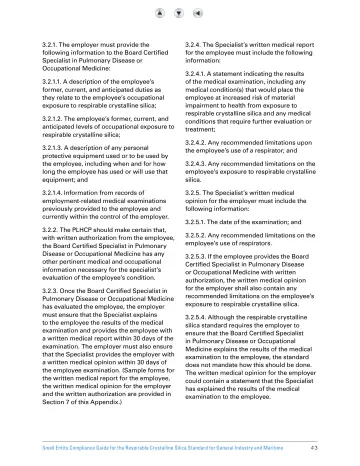 Page 48: 3.2.1. The employer must provide the following information to the Board Certified