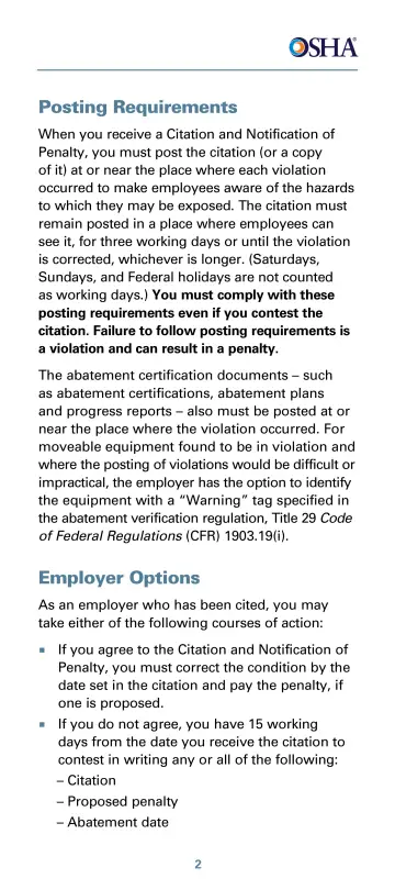 Page 7: Posting Requirements