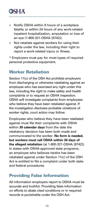 Page 18: Worker Retaliation