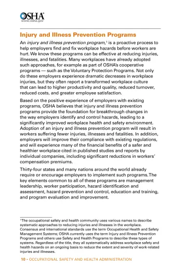 Page 10: Injury and Illness Prevention Programs