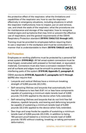 Page 69: the protective effect of the respirator; what the limitations and capabilities of the…