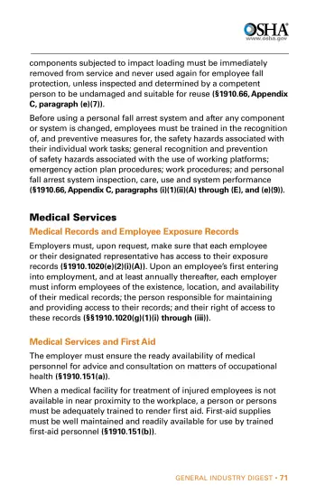 Page 71: Medical Services