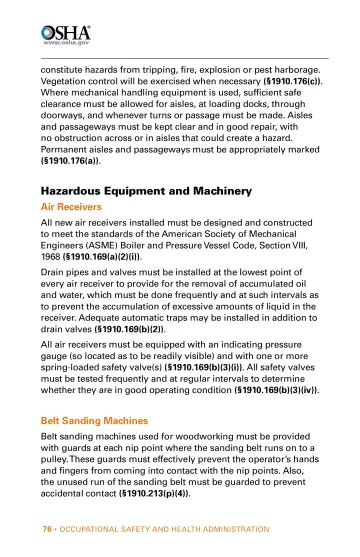 Page 76: Hazardous Equipment and Machinery